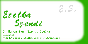 etelka szendi business card